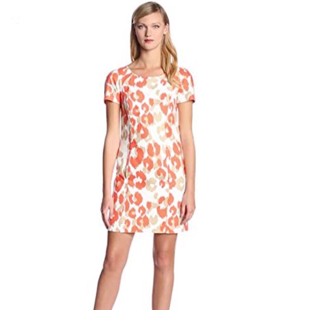 Trina Turk Merced Short Sleeve Shift Dress Size 4